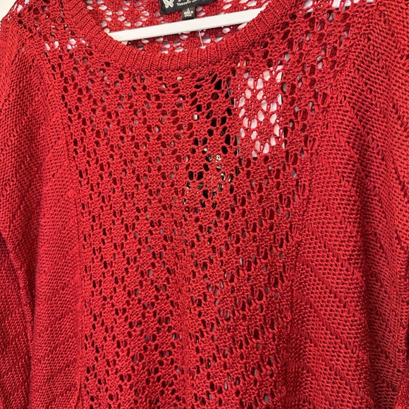 Papillon red crochet sweater - Picture 7 of 11